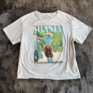 Shania Twain Graphic T-Shirt Gray Women Medium 100% Cotton Country Music Bravado